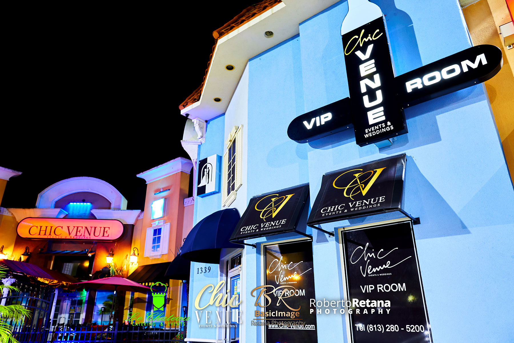 Exterior access near the Chic Venue VIP Room