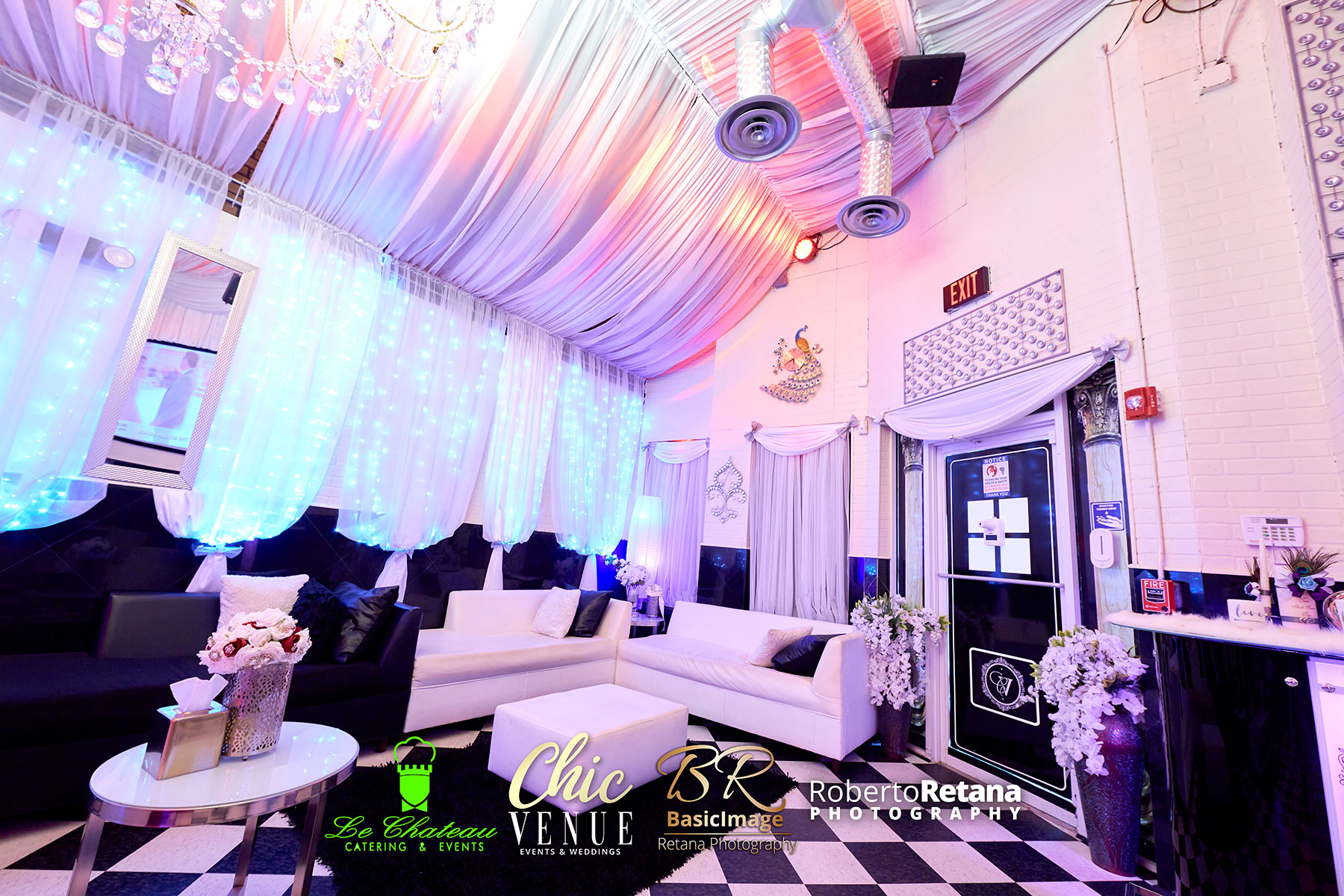 Chic Venue VIP Room with private lounge seating