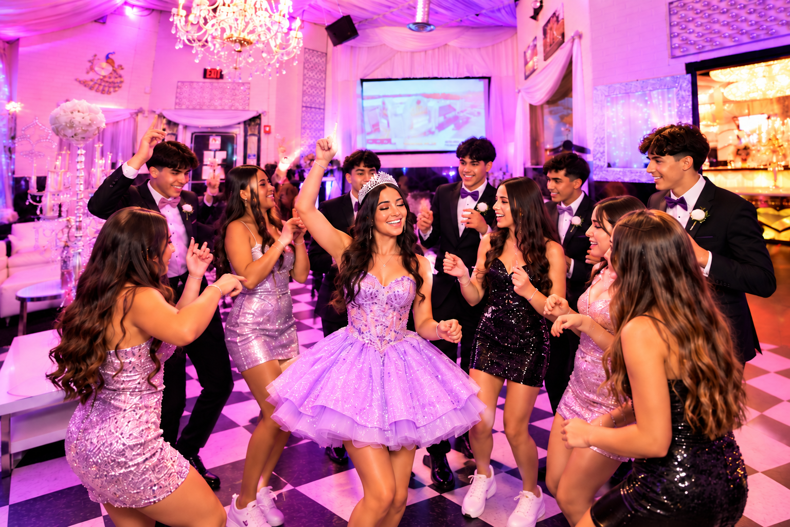 Sweet 16 celebration in the Chic Venue VIP Room