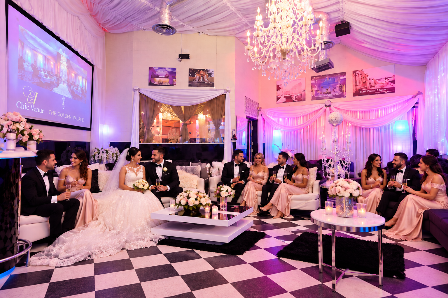 Wedding celebration in the Chic Venue VIP Room