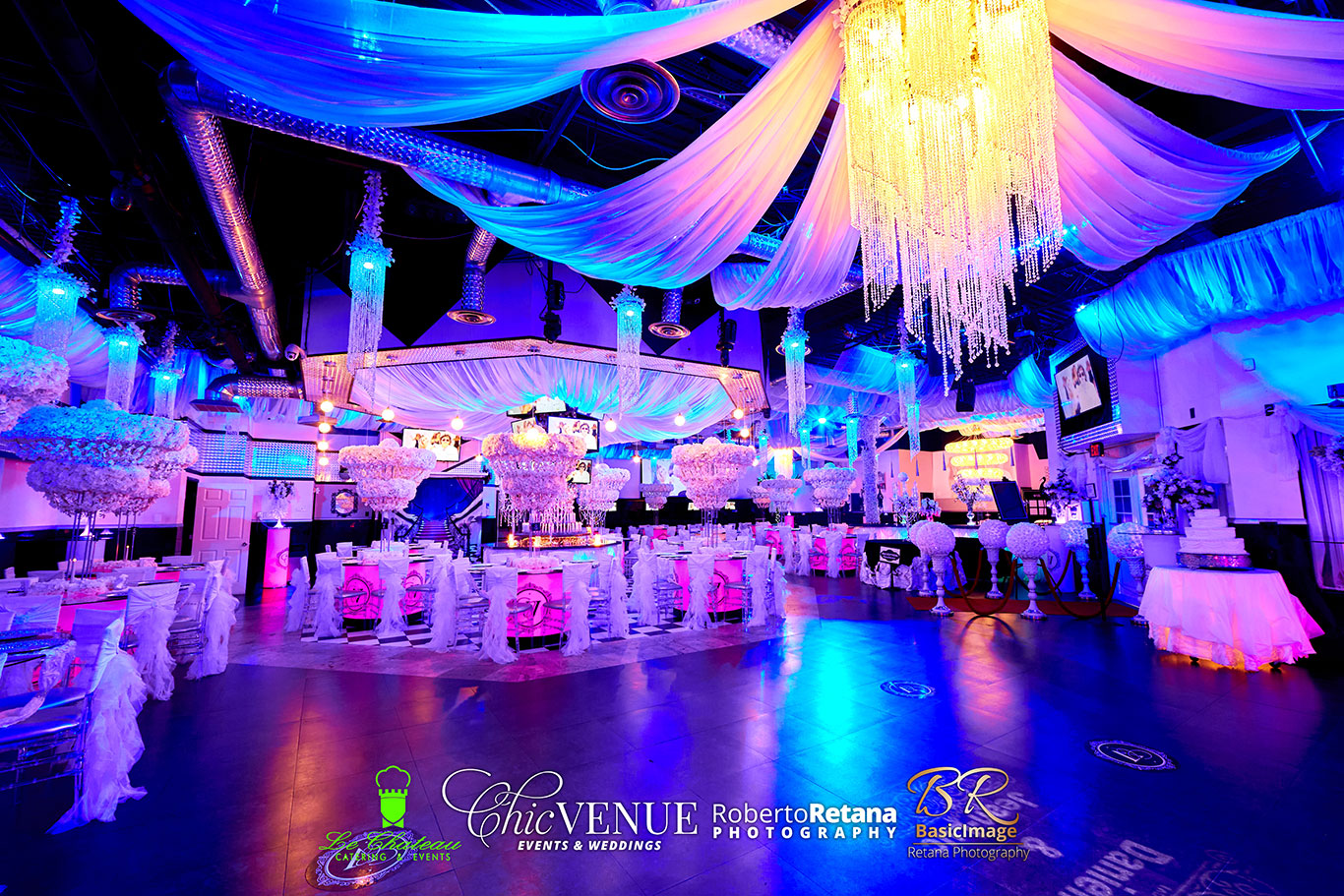 Seating area arranged for an event at Chic Venue